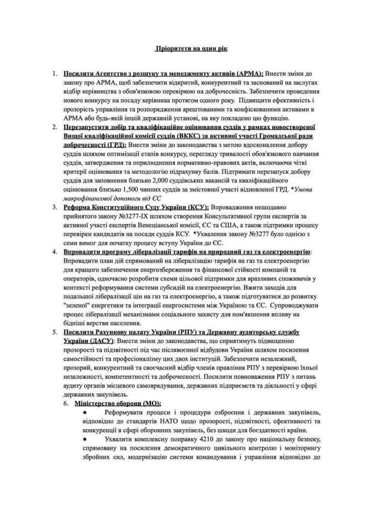 США підтвердили надсилання списку реформ, які необхідно ухвалити Україні 3