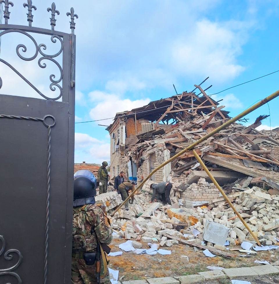 Обстріл окупантів у Скадовську